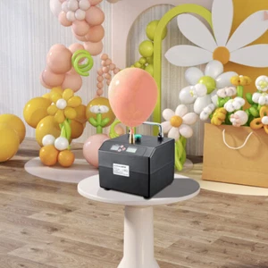 Electric Balloon Pump Air Pump Balloon Inflator Blower 120W Power 1 Nozzle Black - Picture 1 of 12