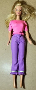 Mattel 2000's Barbie Doll Wearing Pink Purple Outfit C278 - Picture 1 of 8
