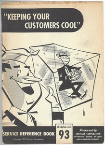 1955 Chrysler Plymouth Dodge De Soto Air Conditioning Service Booklet Cartoons - Picture 1 of 6