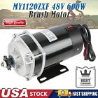MY1120ZXF 48V 600W Brush Motor With Gear Box For ATV Quad Buggy Go Kart Tricycle