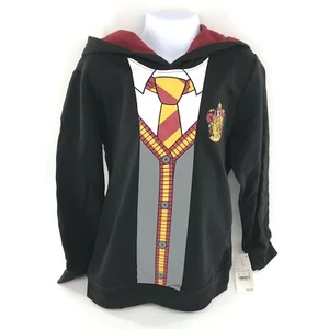 Harry Potter Gryffindor Costume Hermione Hooded Sweatshirt Size M 7/8 - NEW - Picture 1 of 12