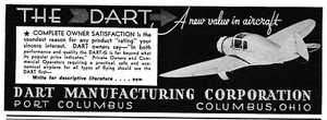 THREE 1938 & 1939 Dart Aircraft ads 7/15/2024b - Picture 1 of 3