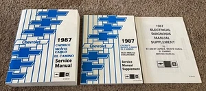 Original 1987 Chevrolet Caprice Monte Carlo El Camino Service Manual Set - Picture 1 of 4