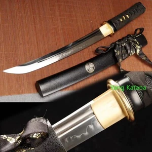 Daga espada corta t10 acero templado afilado tanto Japón ninja katana #1033 - Imagen 1 de 8