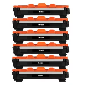 6 TN1050 Toner fits for Brother HL-1112 HL-1110 1210W 1212W DCP-1610W DCP-1612W - Picture 1 of 1