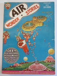 Air Wonder Stories Pulp Vol. 1 #8, Feb. 1930 VG Frank R. Paul Cover Art! - Picture 1 of 5