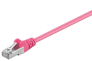 3x kabel sieciowy CAT 5e, F/UTP; CAT 5-0200 F/UTP MAGENTA 2m SB - Zdjęcie 1 z 1
