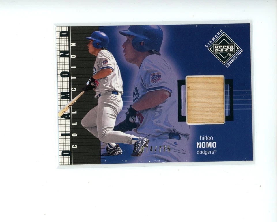 2002 Upper Deck Diamond Connection Bat Patch #391 Hideo Nomo DC #d 74/775 - Imagem 1 de 1