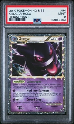 2010 POKEMON TRIUMPHANT GENGAR PRIME #94 ULTRA RARE HOLO PSA 9 MINT #112858253 - Image 1 of 2