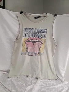 THE ROLLING STONES 1989 TOUR COTONE UOMO CANOTTA MUSCOLO TAGLIA XLARGE - Foto 1 di 19