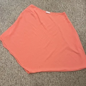 Pink Lily Flowy Lightweight Summer Coral One Shoulder Top Size M - Picture 1 of 7