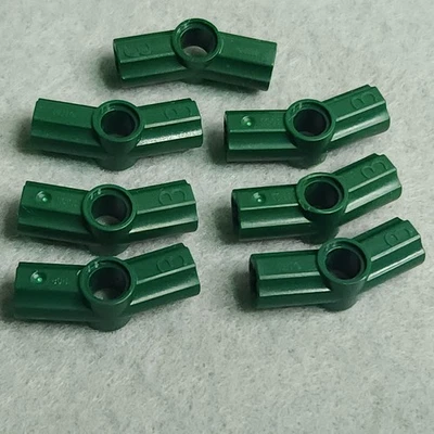 LEGO Technic Axle Pin Connector Angled Number 3 32016 Dark Green Genuine Used - Image 1 of 4
