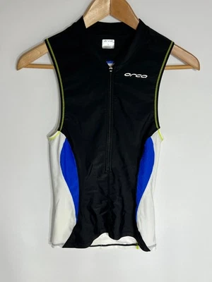 Camiseta sin mangas de triatlón Orca CORE | Para hombre | Negra/azul/blanca | Pequeña | Foto 1 de 4