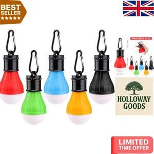 Compact 5 PCS Waterproof LED Tent Lights - Emergency SOS & Hanging Design - Picture 1 of 9
