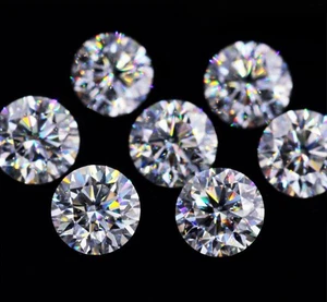 Piedra de moissanita suelta blanca de 0,3-10 quilates D con certificado GRA para fabricación de joyas - Imagen 1 de 16