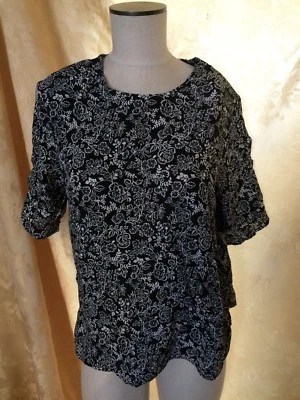 Stylin' Women's Vintage "Lee David" Floral Top++SIZE M++100% Rayon - Image 1 of 4