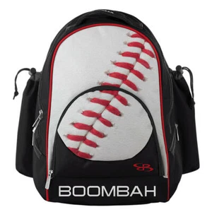 Boombah Tyro Baseball Backpack - Bat Pack - Gear Bag - Holds 2 Bats - Black/Red - Picture 1 of 9