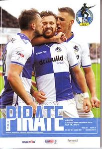 BRISTOL ROVERS V BURY 10 DEC 2016 EXC CONDITION QUALITY 84 PAGE PROG. - Picture 1 of 1