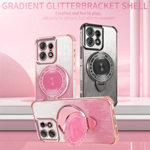 For Motorola Edge 50 Pro, Luxury Fashion Clear Mirror Ring Soft TPU Case Cover - Picture 1 of 18