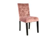 Luxury Velvet  High Quality Dining Chair - Pink / Cream - Living Room/ Kitchen