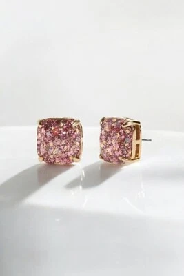 Pendientes cuadrados pequeños de oro rosa Kate Spade New York Foto 1 de 3