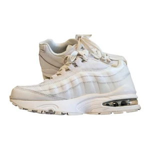 Nike Air Max 95 White Metallic Silver Leather Size UK4 US4.5 EU36.5 - Picture 1 of 13