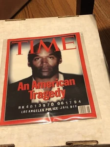 OJ Simpson TIME MAGAZINE June 27, 1994 Mugshot An American Tragedy, No Label, LN - Picture 1 of 2