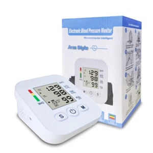 BP Cuff Arm High Blood Pressure Monitor Digital LCD Pulse Meter Voice Machine - Picture 1 of 8