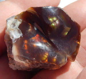 Fire Agate Rough Window 27 grams - Picture 1 of 3