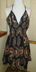 Auténtico Vestido Halter Nolita Estrella de la India con Cuello Corbata Nuevo con Etiquetas - Imagen 1 de 10