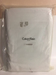 NEW! Calvin Klein Home King Bedskirt Pale Grey/White - Picture 1 of 7