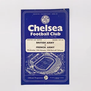 British Army vs French Army Programme (Wednesday, 19 February, 1958) - Picture 1 of 3