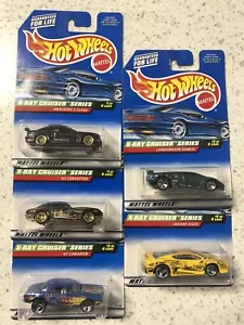 Hot Wheels 1999 X-Ray Cruiser Series #21104 escala 1:64 (juego completo de 5 autos) - Imagen 1 de 11