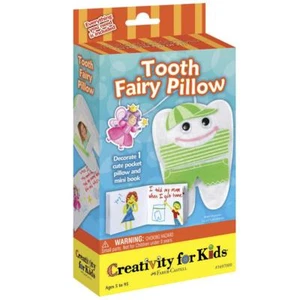 Kit de creatividad para niños almohada de hadas de dientes con pegatinas fieltro y ojos en Google - Imagen 1 de 2