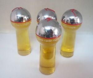 PIERRE CARDIN Man's Cologne Splash 4 X 1.0 Oz Glass Bottle VINTAGE **Lot of 4**
