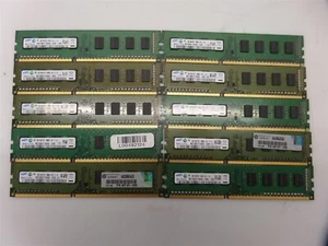 Lot Of 10- Samsung M378B5773DH0-CH9 2GB PC3-10600 DDR3-1333 Desktop Memory - Picture 1 of 4