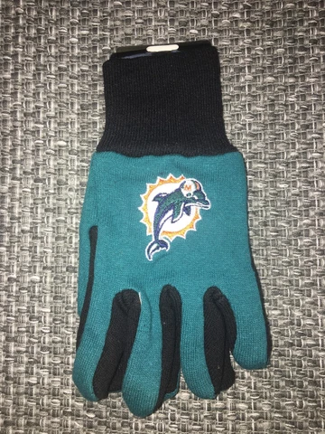 Miami Dolphins Two Tone Youth Size Gloves [NEW]  Very comfortable for youth Cover