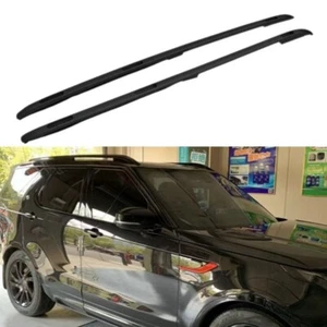 Fits for LR Discovery 5 L462 2017-2024 Black 2PCS Roof Rack Rails Crossbar - Picture 1 of 10