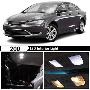 11x White Interior Map Dome LED Lights Bulb Package for 2015-2016 Chrysler 200 - Picture 1 of 10