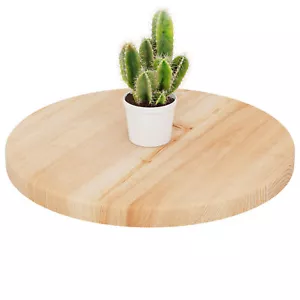 LAMO Manufactura Tabla De Madera Redonda De Madera Natural | Tabla De Mesa - Imagen 1 de 12