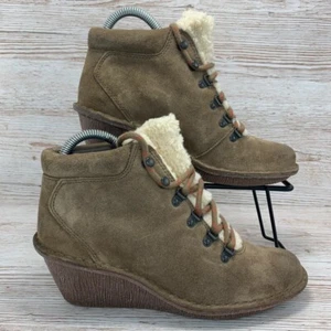 Clarks Marsden Grace Khaki Suede Women's Ankle Boots Size UK 5 D EU 38 M - Picture 1 of 10