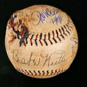 The Sandlot Signed BASEBALL MLB 8 Cast Members JSA 8 Signatures and BABE RUTH - Picture 1 of 6