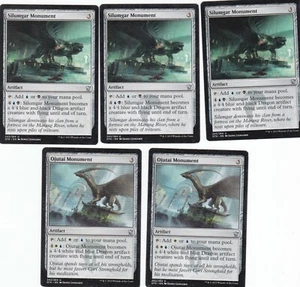 Monuments 3 silumgar 2 ojutai 1 kolaghan 1 dromoka 1 atarka MTG Artifact - Picture 1 of 4