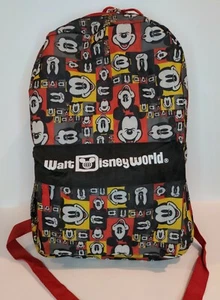 Walt Disney World Theme Parks Backpack Mickey Mouse Pop Art Faces All Over - Picture 1 of 7