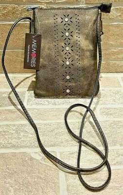 Womens Messenger Bag Touch Screen Cell Phone View Window Black Strap Gypsy New - Image 1 of 4