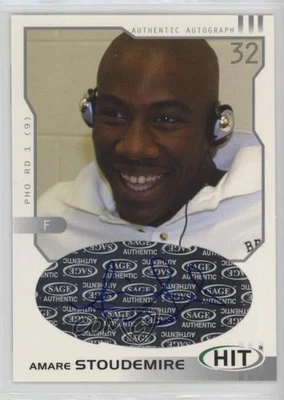 2002-03 SAGE Hit Silver Amare Stoudemire Amar'e #H32 Rookie automático radiocontrol Foto 1 de 2