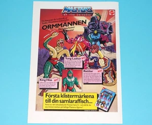 MOTU HE-MAN MASTERS OF THE UNIVERSE MAGAZINE ADVERT 1980s SCANDITOY SWEDEN MA... - Picture 1 of 1