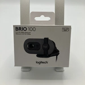 Logitech - Cámara web Brio 100 1080p Full HD para reuniones y transmisión - Grafito - Imagen 1 de 6