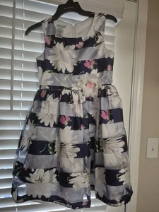 Abito Bonny Jeans bambino a righe, fiori - Foto 1 di 5