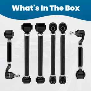 6x Kits de alineación brazos inclinables traseros superiores e inferiores para Honda Accord 2003 2004-2007 - Imagen 1 de 10